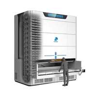 Módulo de Elevación Vertical Automático para Almacenamiento de Piezas Pequeñas, Sistema de Almacenamiento Rotatorio Inteligente Industrial, Software WMS, Construcción Metálica