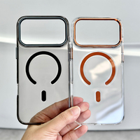 JOYPORODO B086 Coque de téléphone magnétique transparente pour iPhone 17 Pro Max – Étui arrière transparent pour mobile
