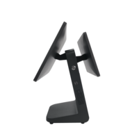 Machine de caisse tactile à double écran de 15,6 pouces, machine de commande tactile pour restaurant, système de point de vente tactile Android Windows pour la vente au détail