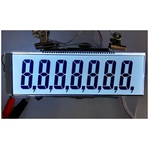 अनुकूलित तमिलनाडु HTN वीए खंड 8 6 5 4 7 अंकों लिक्विड क्रिस्टल स्क्रीन पैनल ईंधन की मशीन एलसीडी डिस्प्ले बोर्ड धातु 56 के साथ 66 पिन