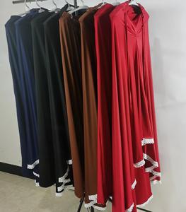 Lait Soie Doux Dame Musulmane Jilbab 2 Pièces Abaya Robe Musulmane Femmes En Gros 2 Pièces Ensemble Femmes Abaya - Product Image 2