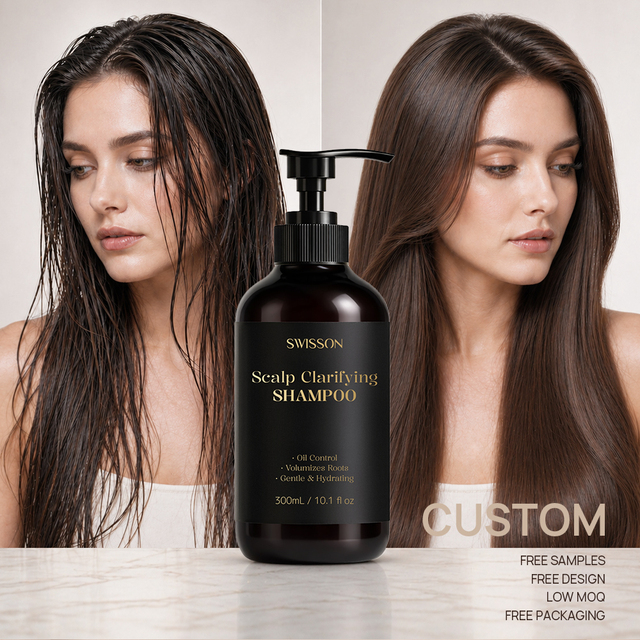 Private Label Scalp Cleansing Shampoo Ginger Cedar Rosemary Olive Hair Care  Oil Control Volume Shampoo for Hotel Amenities