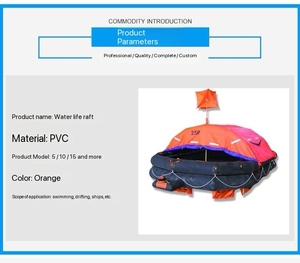 شهادة DNV ، شهادة CCS ، طوف نجاة قابل للنفخ في البحر من 4 أشخاص - Product Image 4