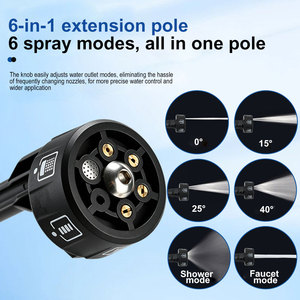 Torche à eau industrielle sans fil Santwell avec moteur sans balais, pression élevée de 250 PSI et buse 6-en-1 - Product Image 3