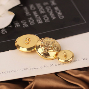 Nút Chân Kim Loại Màu Vàng Kim Hình Vòm May Vá Hợp Kim Tròn Màu Vàng Kim Khắc Logo Tùy Chỉnh Áo Khoác - Product Image 3