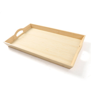 Bamboo and wood <b>tray</b>, household solid wood <b>tea</b> <b>tray</b>, rectangular bamboo plate, dumpling and steamed bun <b>tray</b>, fruit plate, - Product Image 4