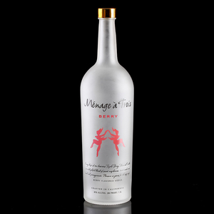 <span class=keywords><strong>Bouteille</strong></span> en verre <span class=keywords><strong>vide</strong></span> givrée personnalisée de 750 ml 75 cl pour la vodka - Product Image 3