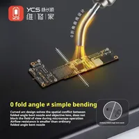 Nozel Senapan Udara Lengkung YCS Desain Lengkung 0-sudut 5/6/8/10mm Nozel Senapan Udara Panas untuk Perbaikan Ponsel dan Penyolderan Motherboard