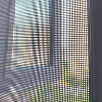 Moustiquaire de fenêtre extensible moderne en fil d'acier inoxydable avec maille en alliage d'aluminium pour fenêtres à battants