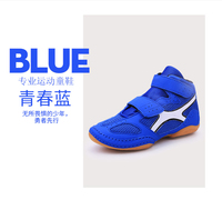 Chaussures de boxe et de lutte professionnelles de haute qualité pour enfants Tissu en maille respirant avec logo personnalisé Vente en gros d'usine pour garçons