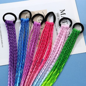 Elastici per <span class=keywords><strong>capelli</strong></span> per bambine, <span class=keywords><strong>extension</strong></span> per <span class=keywords><strong>capelli</strong></span> per bambini, accessori per il giorno dei <span class=keywords><strong>capelli</strong></span> pazzi, parrucche colorate, trecce colorate con elastico per <span class=keywords><strong>capelli</strong></span> per ragazze - Product Image 3