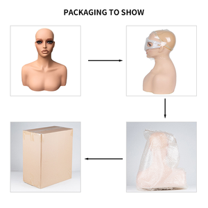 Têtes de mannequins réalistes de qualité supérieure pour la présentation de perruques et les accessoires de merchandising visuel de luxe pour magasins - Product Image 6