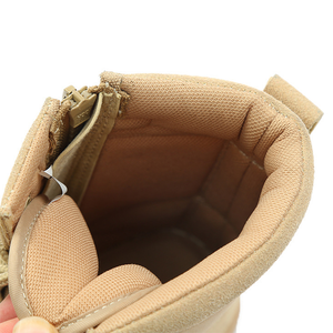 Bottes de travail tactiques pour hommes en gros, fermeture éclair, lacets, cuir, semelle en caoutchouc, résistantes à l'usure, antidérapantes pour la moto et la randonnée - Product Image 6