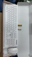 Clavier et souris sans fil Lecoo KW201 Slim Ultra Mince, étanche, anti-chute, ergonomique, 16000 DPI, économie d'énergie, solution de bureau