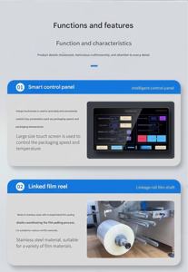 Machine d'emballage de sachets multifonctionnelle avec paramètres personnalisés et axe de <span class=keywords><strong>film</strong></span> interverrouillable pour un emballage fiable. - Product Image 4