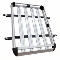 JIZHENG Panier de toit universel double couche en alliage d'aluminium de haute qualité avec barres transversales robustes pour bagages SUV 4x4