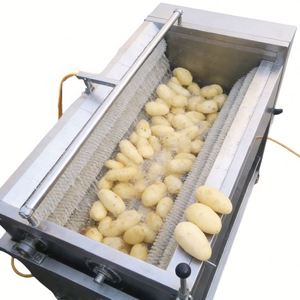 High Capacity Automatic <b>Vegetable</b> Peeler for Potatoes Carrots Ginger Stainless Steel - Product Image 4