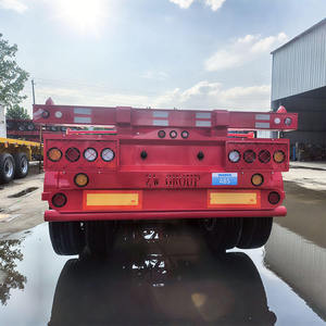 Low Price Hot Sale New Skeleton Steel Semi <b>Trailer</b> 3Axle Heavy Duty 60tons Containers Truck - Product Image 5