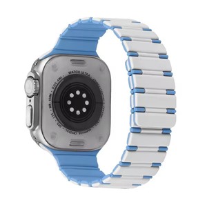 Correa Deportiva Magnética de Silicona de Dos Tonos para <span class=keywords><strong>Apple</strong></span> <span class=keywords><strong>Watch</strong></span> Ultra 9 de 49 mm, Correa de Repuesto para iWatch Series <span class=keywords><strong>45</strong></span> 44 - Product Image 1