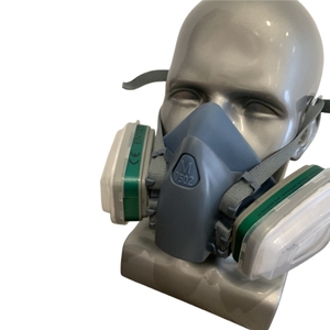 <span class=keywords><strong>Masque</strong></span> à gaz <span class=keywords><strong>demi</strong></span>-visage avec filtre à charbon actif de grade <span class=keywords><strong>P100</strong></span>, respirateur en silicone 3 couches anti-poussière, anti-virus, anti-pollen, certifié CE - Product Image 3