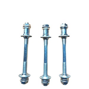 แกนจักรยานแบบแข็ง 185 มม. เหล็กชุบสังกะสี แบบยึดด้วยสลักเกลียว แกนหน้า - Product Image 4