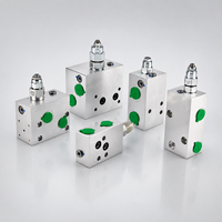 Bloc de soupapes hydrauliques sur mesure en aluminium usiné CNC avec ports et trous de montage pour machines industrielles OEM