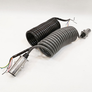Câble électrique spiralé rétractable pour camion <span class=keywords><strong>remorque</strong></span> ABS / EBS Câble d'alimentation enroulé avec connecteurs 7 broches - Product Image 6