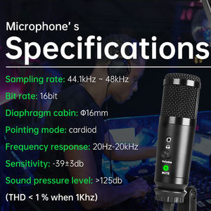 Nouveauté : Microphone à condensateur professionnel USB filaire A10 pour enregistrement, diffusion et podcasting, avec réduction du bruit - Product Image 5