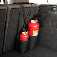 Support universel de luxe en tissu Oxford pour extincteur de voiture, fixation réglable pour coffre, Little Rice Paddy pour la sécurité automobile