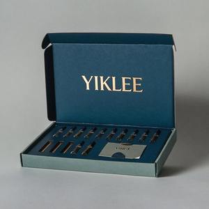 Boîte d'échantillon de parfum ondulé personnalisé pour flacons de 1.5ml 2ml 3ml 5ml Set de découverte Kit de <span class=keywords><strong>test</strong></span> de parfum mystère coffret cadeau - Product Image 1