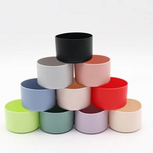 Accessoires en silicone pour base de tasse à eau réutilisable, écologiques, anti-goutte, anti-rayures, couleur personnalisée, vente en gros - Product Image 2