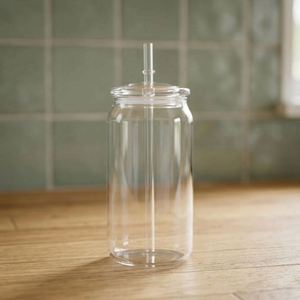 16Oz Clear Plastic USA Stocked Cups-BPA-Free Minimalist Camping Travel <b>Bottle</b> with Screw-On for for Adults - Product Image 2