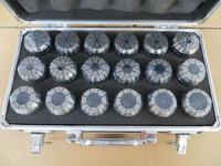 Kit de pinces ER32, 18 pièces, avec boîte en aluminium, pour outils de fraisage CNC