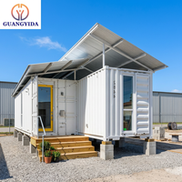 Maison conteneur portable avec porche et toit, maison mobile modulaire préfabriquée, design moderne, construction rapide pour la vie en extérieur, taille personnalisée