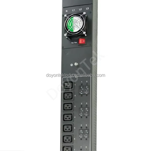 PDU Trifásica para Minería 415V 160A 24 Puertos IEC C13 C19 Tomas de Corriente Básicas PDU para Montaje en Rack de Servidor Gabinete de Red Vertical - Product Image 4