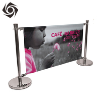 Bannière de café en plein air, sur mesure, 1.4m, barrière publicitaire, poste d'impression, 1 pièce