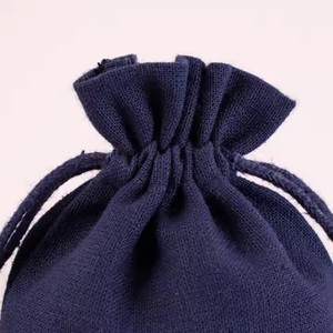 Custom Logo Cotton Velvet Drawstring <b>Small</b> Snap Packaging Pouch Microfiber Bag Wholesale Travel Jewelry Bags for Women - Product Image 6