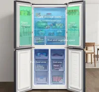 Nouveau Mijia ménage réfrigérateur croix porte 520L Mijia App CN Version 220V réfrigérateur économe en énergie pour les aliments légumes