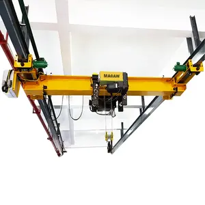 单梁悬吊式桥式起重机5吨轻质单轨起重机箱梁电动葫芦吊挂控制