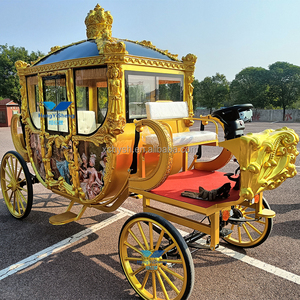 Último diseño Royal caoch para sesiones de boda Carruaje de caballos de boda de lujo para princesa - Product Image 3