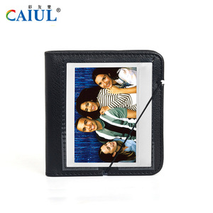Mini <span class=keywords><strong>album</strong></span> <span class=keywords><strong>Fuji</strong></span> de 5 pouces de taille personnalisée, classeur photo en cuir PU à 28 poches, logo imprimé coloré pour les photos de bébé - Product Image 4