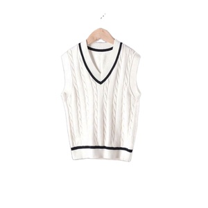 In Stock New Undershirt Fall Winter V-Neck Boys and Girls Pullover Knit <b>Sweater</b> Casual <b>Vest</b> - Product Image 5