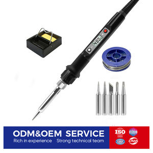 <span class=keywords><strong>Fer</strong></span> à <span class=keywords><strong>souder</strong></span> filaire avec écran LED et réglage de la température Idéal pour les tâches de soudage de précision à domicile ou en atelier - Product Image 1