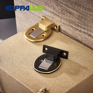 Arrêt de porte noir au sol de luxe Koppalive Arrêt de porte <span class=keywords><strong>magnétique</strong></span> invisible en laiton pour hôtel - Product Image 2
