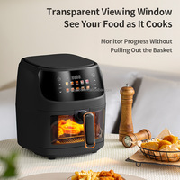 Four à Air Chaud Intelligent Multifonctionnel 2400W 8L Grande Capacité Personnalisable avec Double Contrôle Numérique, pour Extérieur et Hôtels