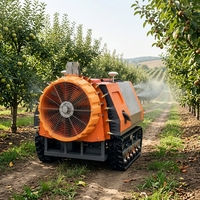 Robot de pulvérisation par atomisation pour vergers, GPS-
