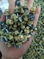 Vis autoperceuses hexagonales en acier au carbone peintes, classe 8.8, métriques et impériales, prix direct usine, pour applications de toiture