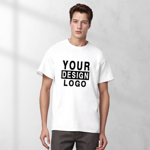 Camiseta Extra Grande de Algodón 100% de Alta Calidad, Fabricada en EE. UU., Bordada, Unisex, Lisa, Personalizable con Impresión Digital para Hombre - Product Image 3