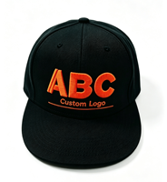 Casquette de baseball respirante à visière plate avec logo brodé 3D personnalisé, idéale pour les cadeaux promotionnels d'entreprise – Offre spéciale