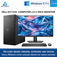 Computadora de Escritorio Dell ECT1250 Nueva, con Procesador I5-14400, 8GB/16GB de RAM DDR5, SSD+HDD NVMe y Monitor de 21.5 Pulgadas, Ideal para Oficina y Negocios